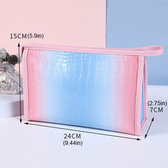 Gradient Makeup Bag Lightweight Toiletry Wash Bag