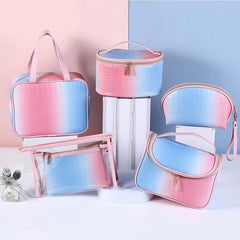 Gradient Makeup Bag Lightweight Toiletry Wash Bag