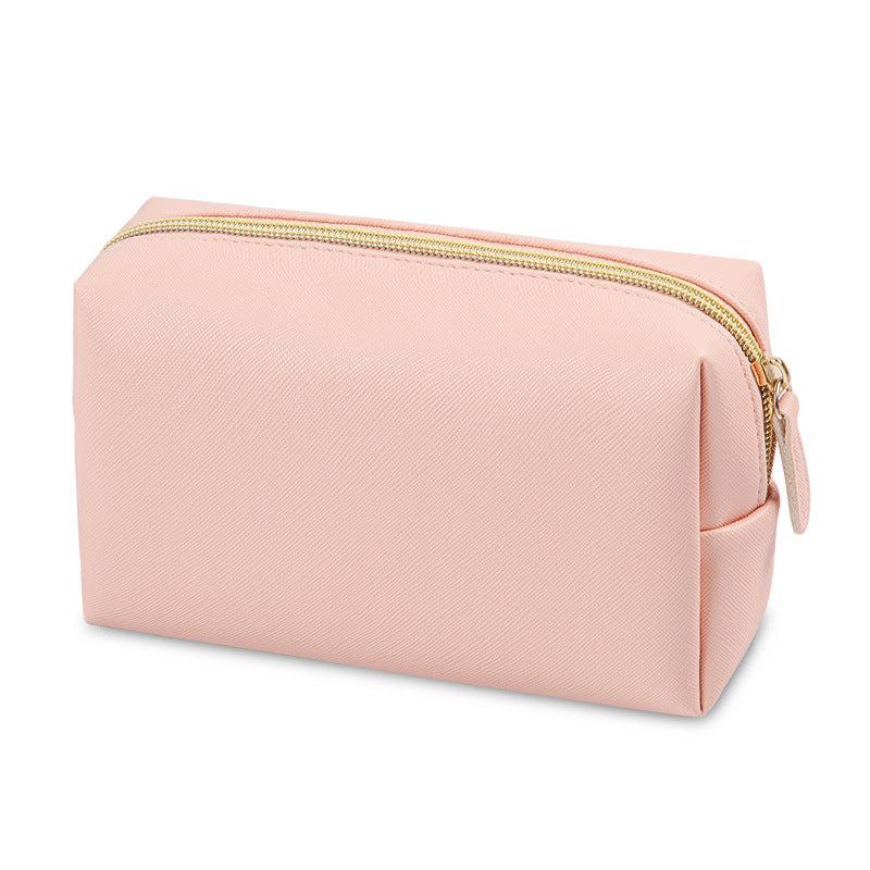 Solid Lightweight Cosmetic Bag Travel Storage Organizer With Zipper