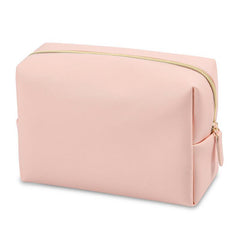 Solid Lightweight Cosmetic Bag Travel Storage Organizer With Zipper