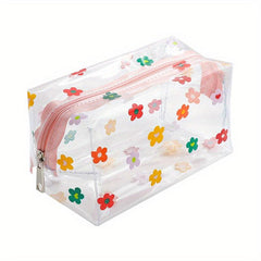 Flower Print Cosmetic Bag Waterproof Travel Toiletry Bag