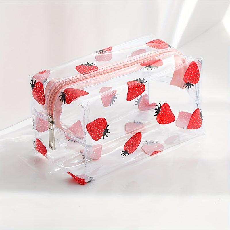Flower Print Cosmetic Bag Waterproof Travel Toiletry Bag