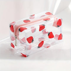 Flower Print Cosmetic Bag Waterproof Travel Toiletry Bag