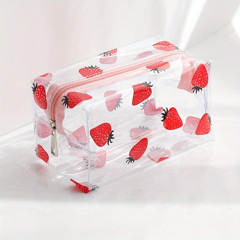Flower Print Cosmetic Bag Waterproof Travel Toiletry Bag