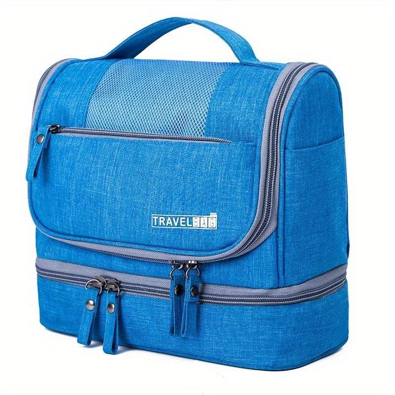 Waterproof Flap Cosmetic Bag Canvas Portable Storage Bag Women's Travel