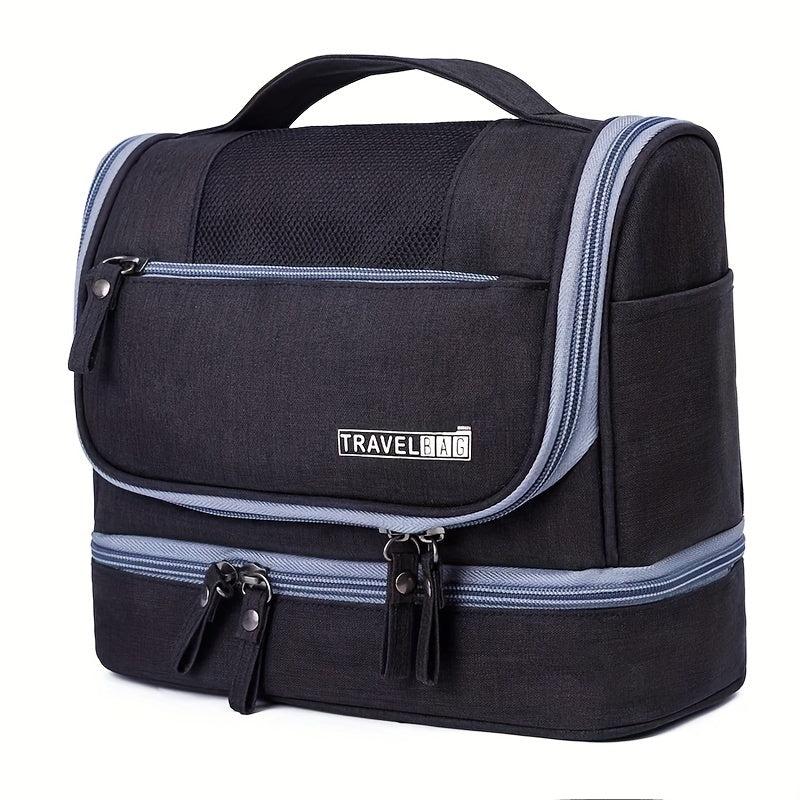 Waterproof Flap Cosmetic Bag Canvas Portable Storage Bag Women's Travel