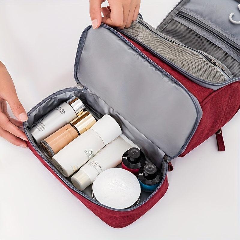 Waterproof Flap Cosmetic Bag Canvas Portable Storage Bag Women's Travel