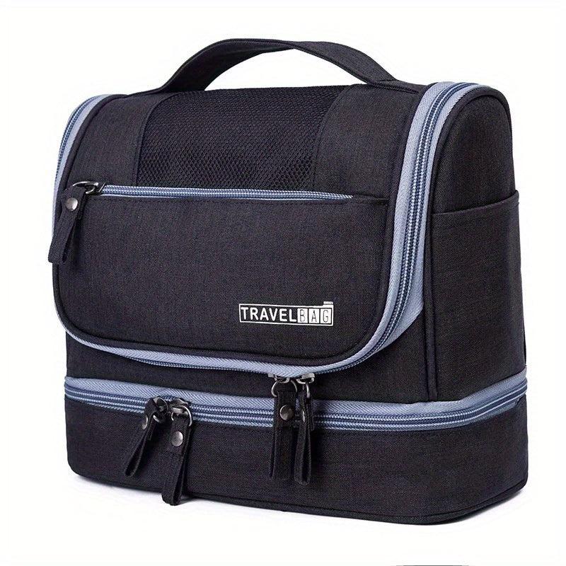 Waterproof Flap Cosmetic Bag Canvas Portable Storage Bag Women's Travel