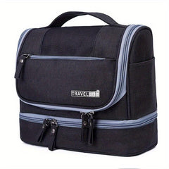 Waterproof Flap Cosmetic Bag Canvas Portable Storage Bag Women's Travel