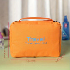 Waterproof Travel Cosmetic Bag with Zipper Toiletry