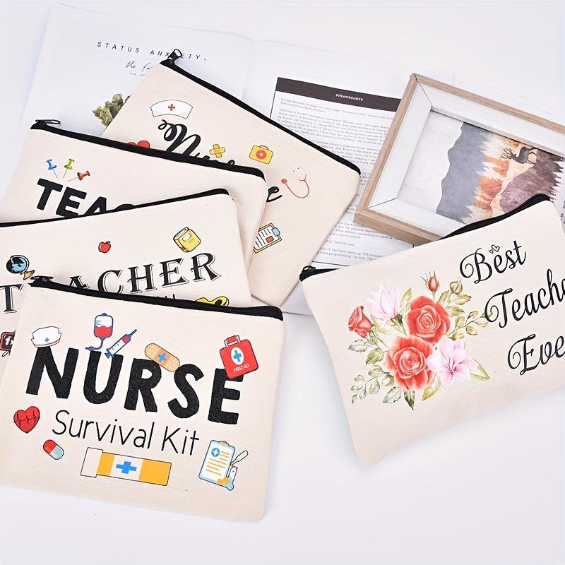 Zipper Portable Cosmetic Bag Stylish Toiletry Bag Durable Travel Accessories
