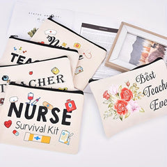 Zipper Portable Cosmetic Bag Stylish Toiletry Bag Durable Travel Accessories