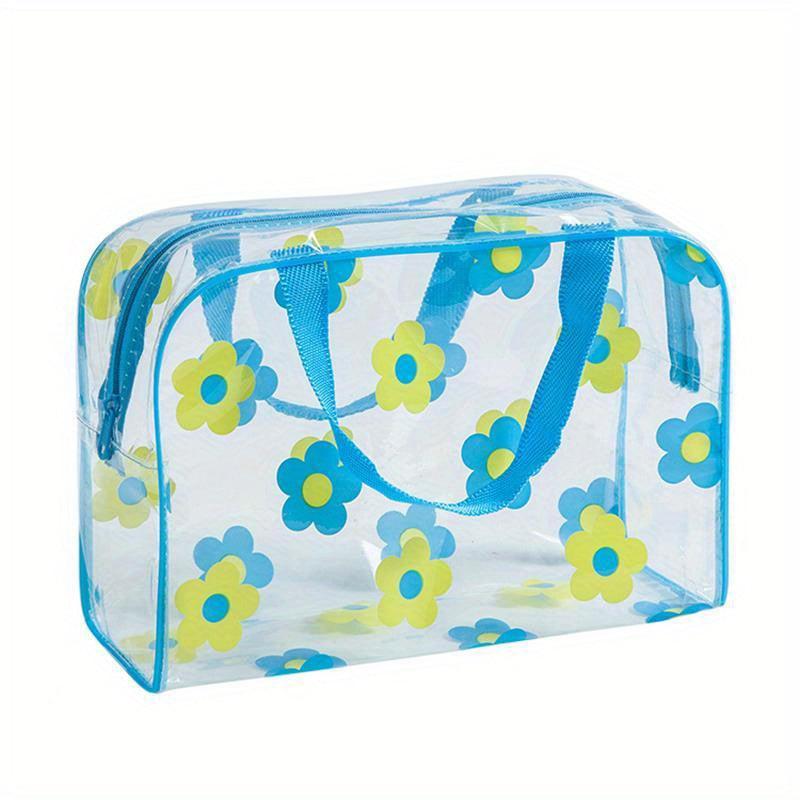Floral Print Cosmetic Bag Waterproof Travel Storage Bag