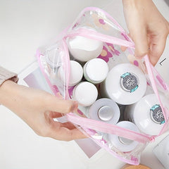 Floral Print Cosmetic Bag Waterproof Travel Storage Bag