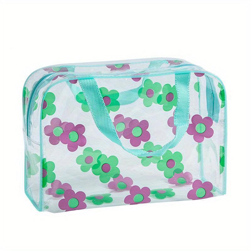 Floral Print Cosmetic Bag Waterproof Travel Storage Bag