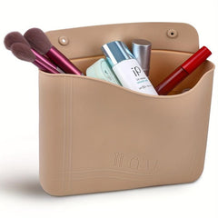 Silicone Makeup Bag Double Magnetic Buckle Flap