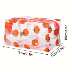 Cartoon Pattern Makeup Pouch Lightweight Transparent Cosmetic Bag
