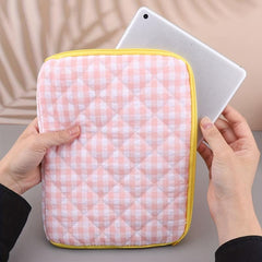 Plaid Tablet Bag Laptop Bag Portable Case