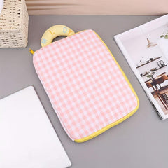 Plaid Tablet Bag Laptop Bag Portable Case