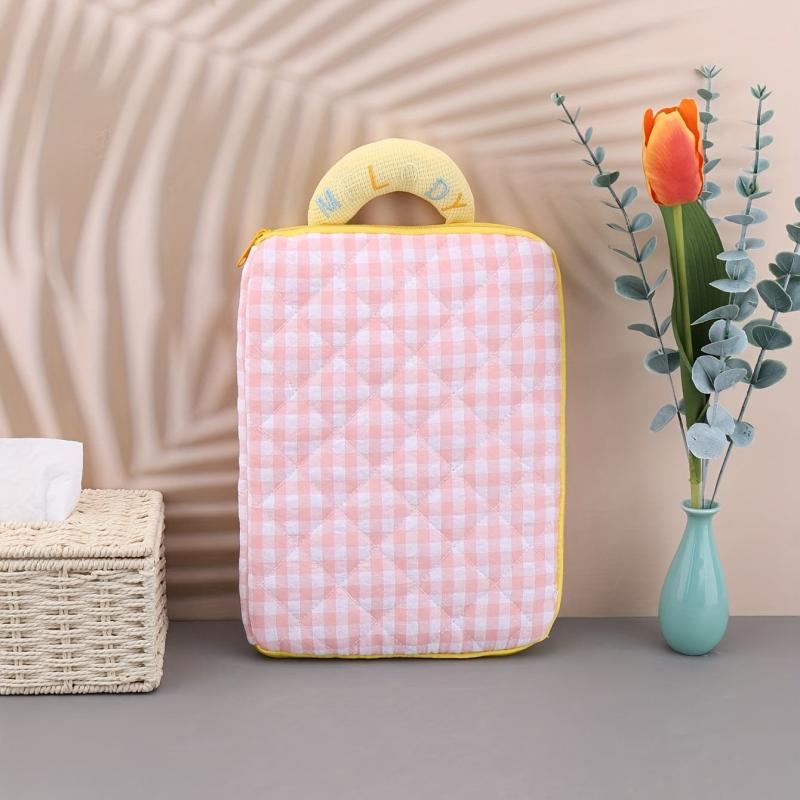 Plaid Tablet Bag Laptop Bag Portable Case