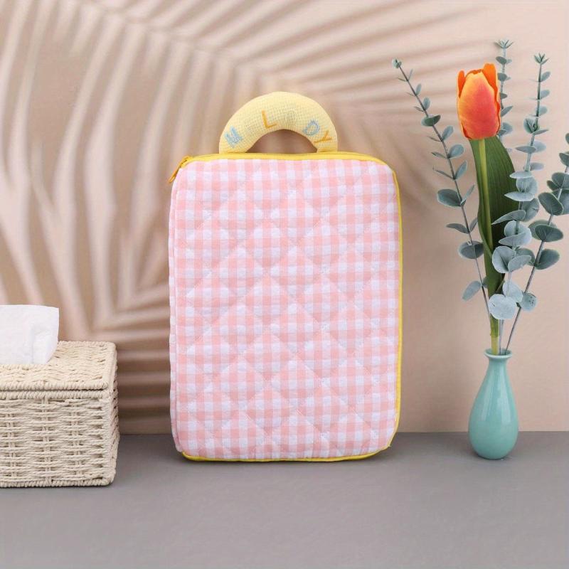 Plaid Tablet Bag Laptop Bag Portable Case