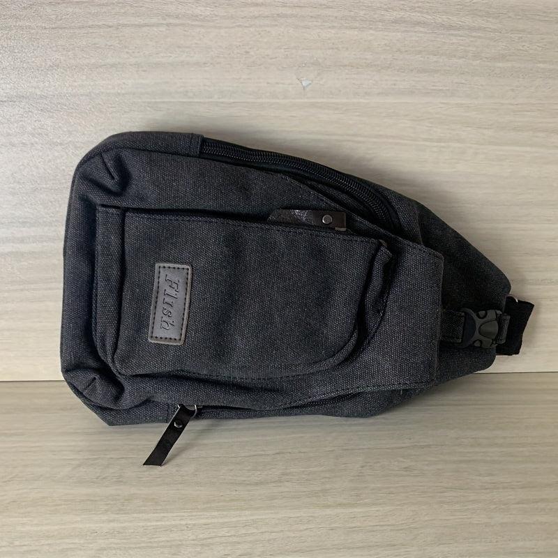 Casual Canvas Men's Chest Bag Crossbody Bag