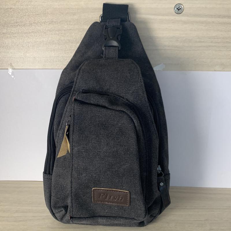 Casual Canvas Men's Chest Bag Crossbody Bag