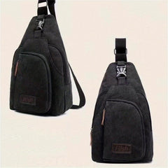 Casual Canvas Men's Chest Bag Crossbody Bag