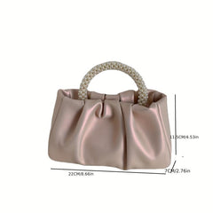 Faux Pearl Handbag Pearlescent Small Shoulder Bag