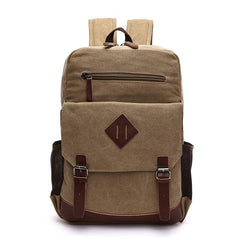 Men's Laptop Backpack Canvas Bag Large Capacity Backpack