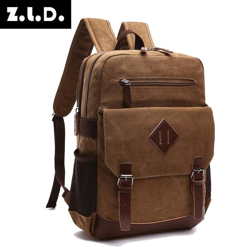 Men's Laptop Backpack Canvas Bag Large Capacity Backpack