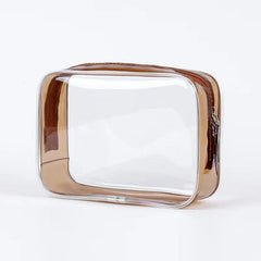 Transparent Cosmetic Zipper Bag Makeup Travel Bag