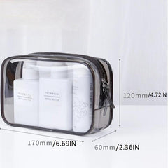 Transparent Cosmetic Zipper Bag Makeup Travel Bag