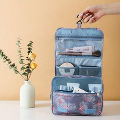 Large Capacity Hanging Hook Makeup Bag Portable Travel Storage Bag Cosmetic Bag