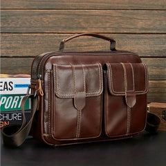 Leather Shoulder Bag Business Briefcase First Layer Cowhide Handbag