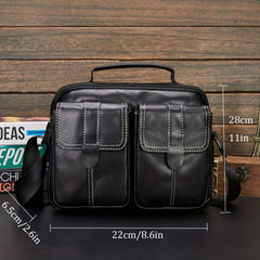 Leather Shoulder Bag Business Briefcase First Layer Cowhide Handbag