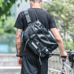 Functional Messenger Bag Men's Chest Bag Large Capacity Tactical Shoulder Bag
