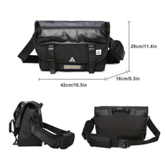 Functional Messenger Bag Men's Chest Bag Large Capacity Tactical Shoulder Bag