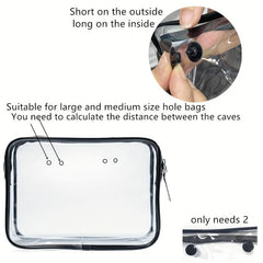 Transparent Hanging Bag & Bag Hook Portable Makeup Bag