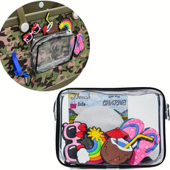 Transparent Hanging Bag & Bag Hook Portable Makeup Bag