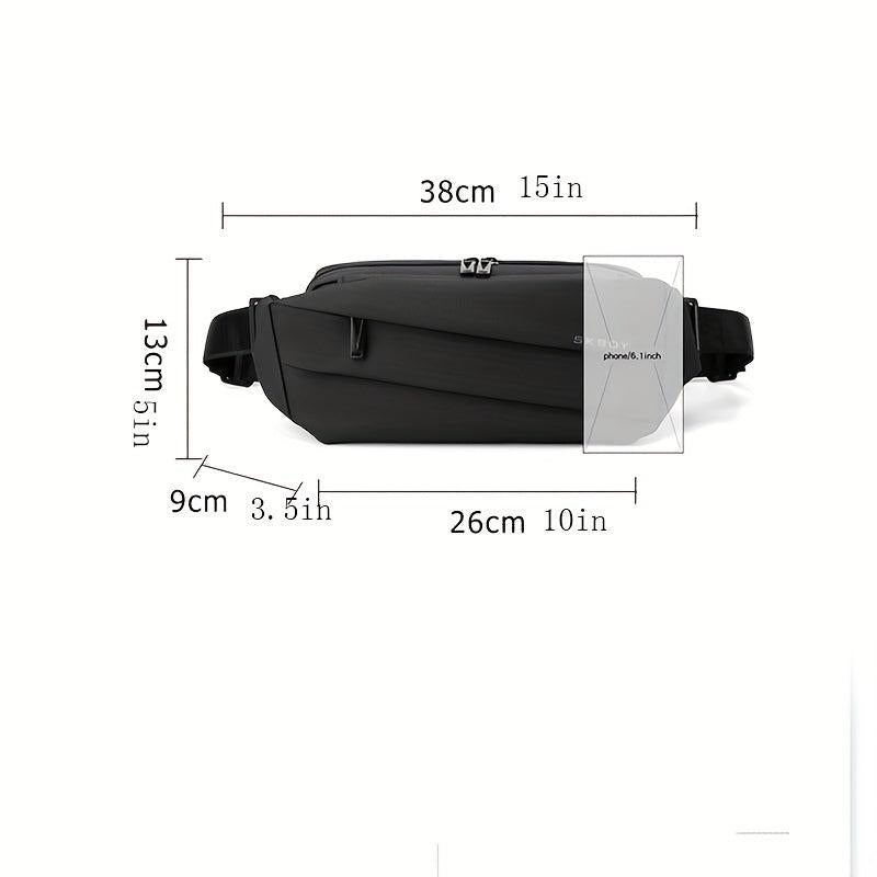 Men's Chest Bag Diagonal Shoulder Bag for Outdoor Sports Travel