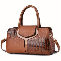 Women's Animal Printed Handbag Large Capacity PU Leather Crossbody Bag