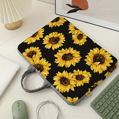 Sun Flowers Printed Laptop Bag Soft Case Fits 38.1cm Laptop