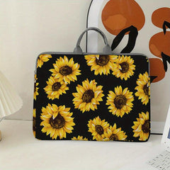 Sun Flowers Printed Laptop Bag Soft Case Fits 38.1cm Laptop