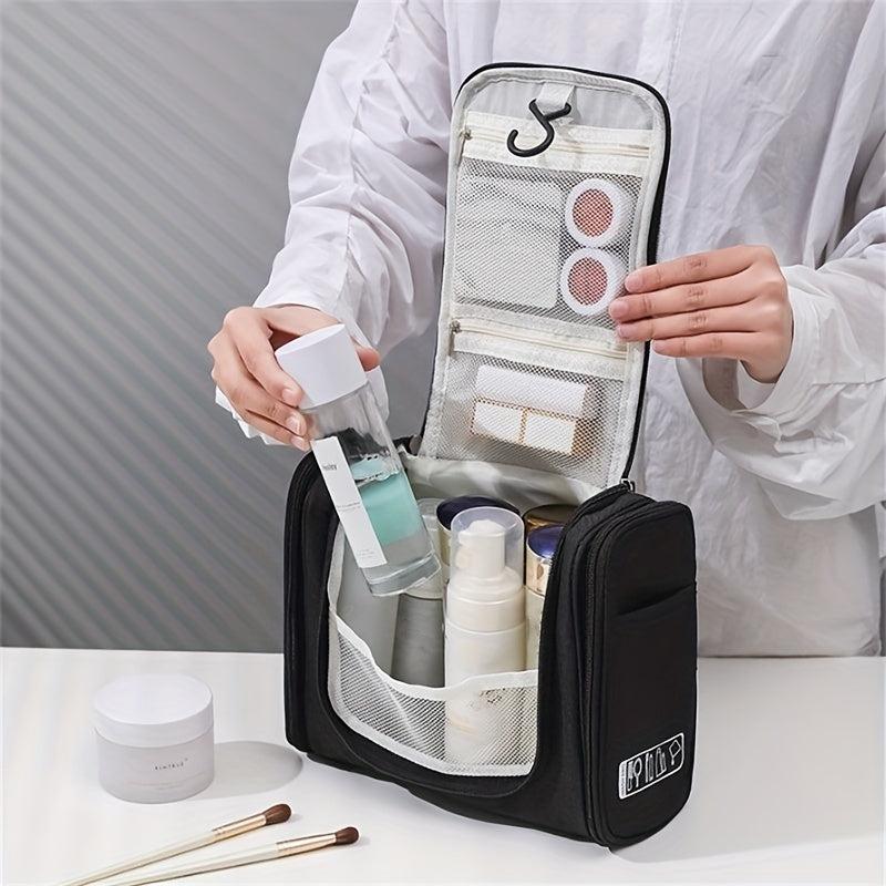 Travel Toiletry Bag Mesh Pockets Makeup Storage Organizer