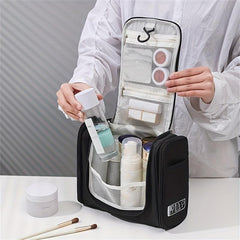 Travel Toiletry Bag Mesh Pockets Makeup Storage Organizer
