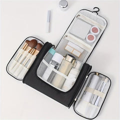 Travel Toiletry Bag Mesh Pockets Makeup Storage Organizer
