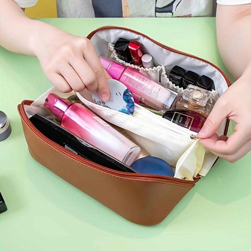 Zipper Makeup Bag Travel Cosmetic Bag Portable Toiletry Storage Bag