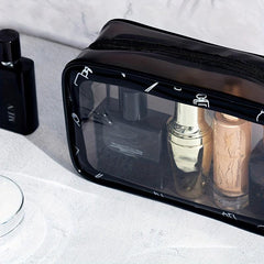 Transparent Makeup Bag Zipper Portable Cosmetic Bag Versatile Toiletry Wash Bag