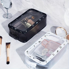 Transparent Makeup Bag Zipper Portable Cosmetic Bag Versatile Toiletry Wash Bag